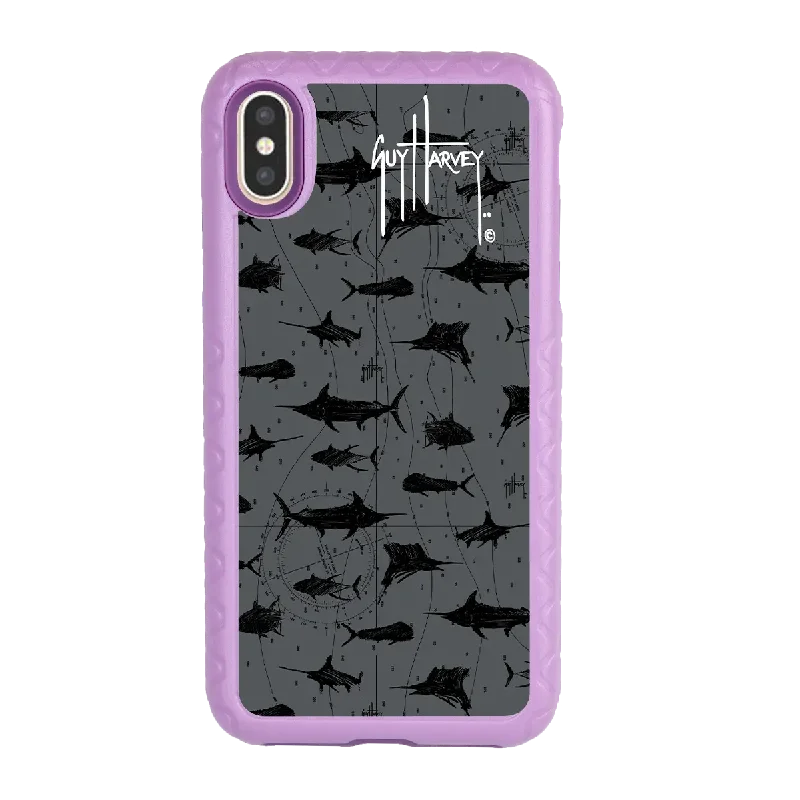 Guy Harvey Fortitude Series for Apple iPhone XS/X - Black Scribbler