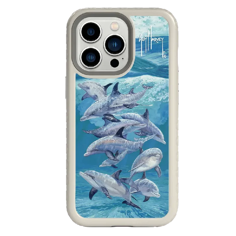 Guy Harvey Fortitude Series for Apple iPhone 13 Pro - Bottlenose Dolphins