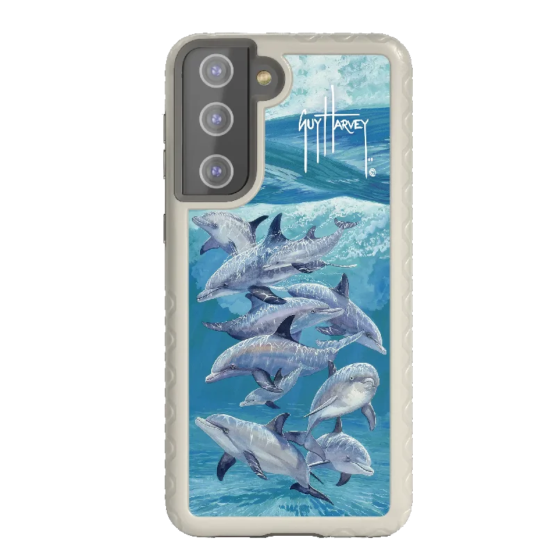 Guy Harvey Fortitude Series for Samsung Galaxy S21 Plus - Bottlenose Dolphins