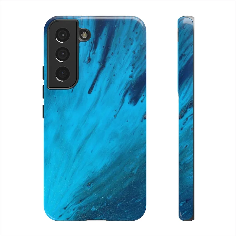 Light Blue Ink Art Android Case - Protective Phone Case