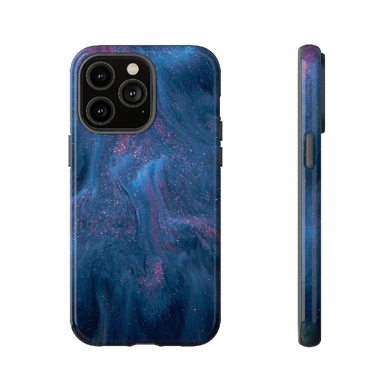 Midnight Flow Ink Art - Protective Phone Case