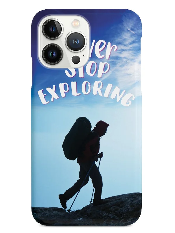 Never Stop Exploring - Black Case