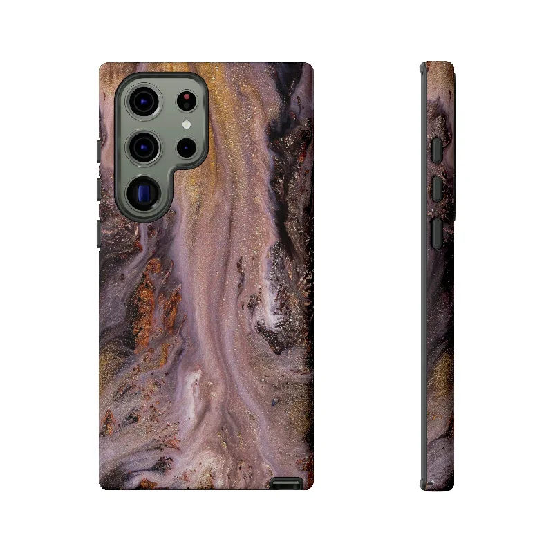 Pink Marble Ink Art Android Case - Protective Phone Case