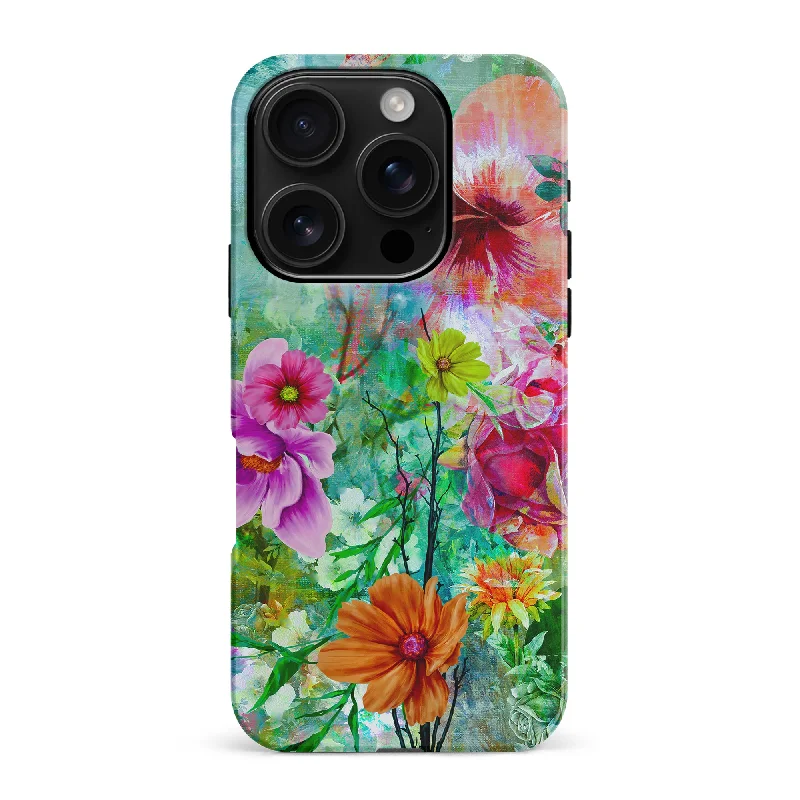 Radiant Springtime Painted Flowers Phone Case