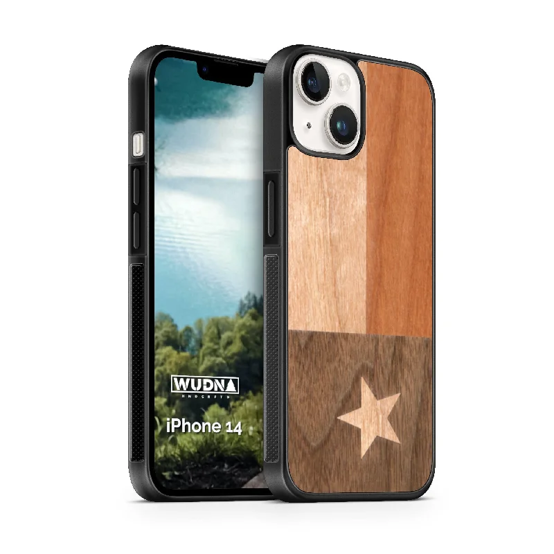 Slim Wooden iPhone Case (Texas State Flag)