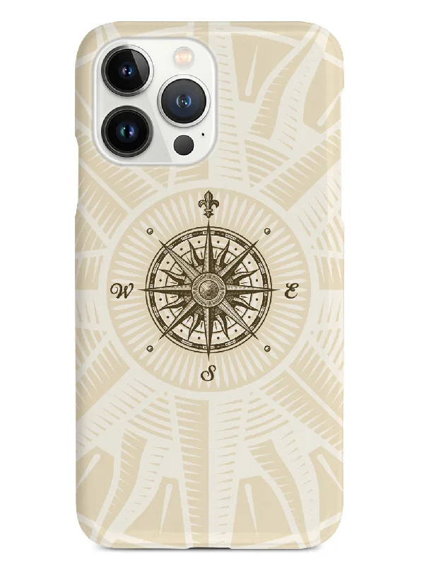 Vintage Compass Rose - White Case