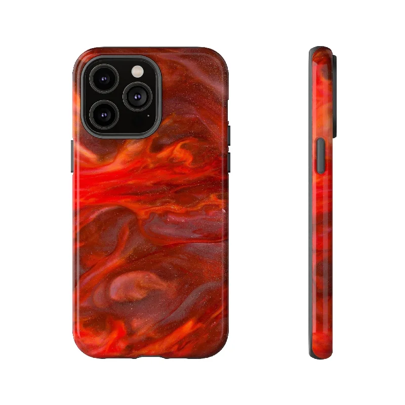 Warm Flames Ink Art - Protective Phone Case