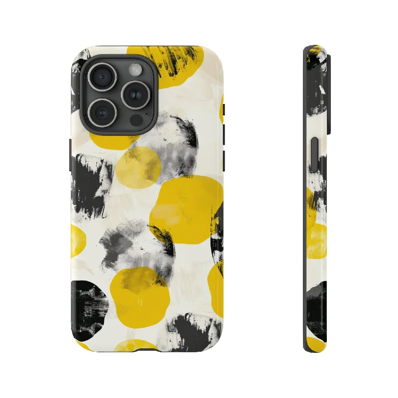 Yellow Dot Minimalism - Protective Phone Case