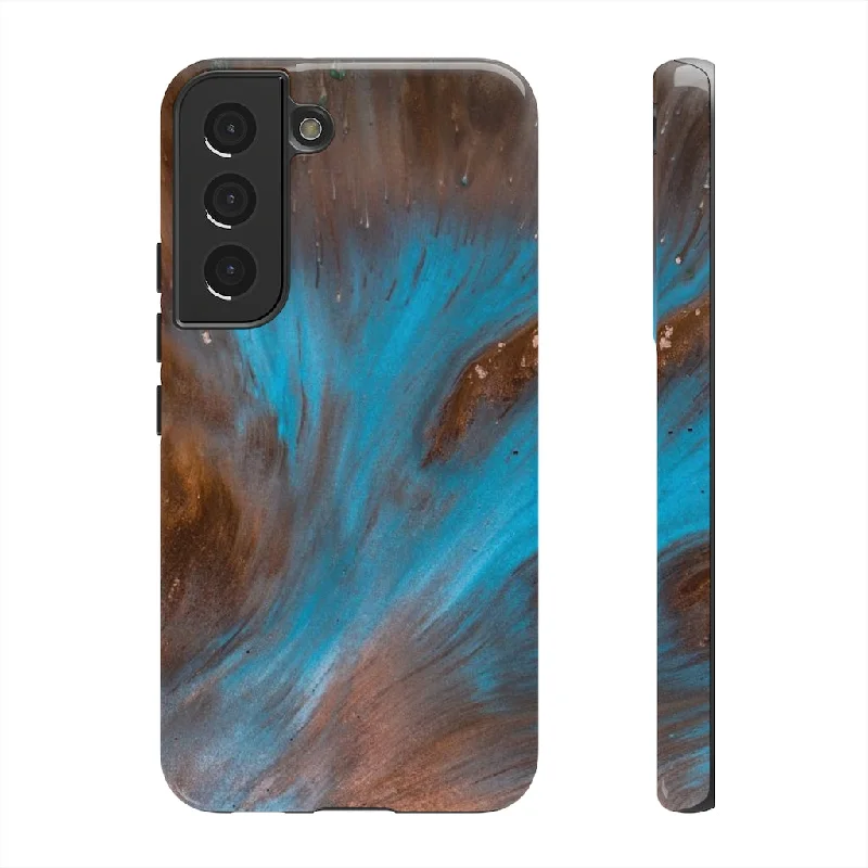 Blue Lagoon Ink Art Android Case - Protective Phone Case