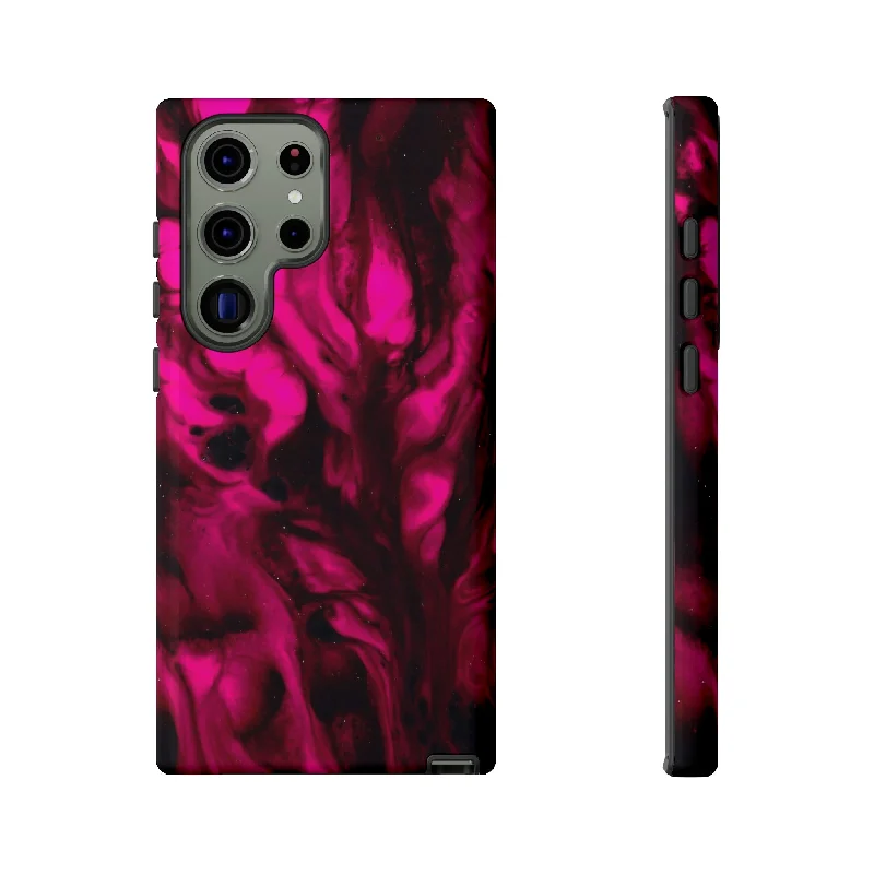 Bright Pink Ink Art Android Case - Protective Phone Case