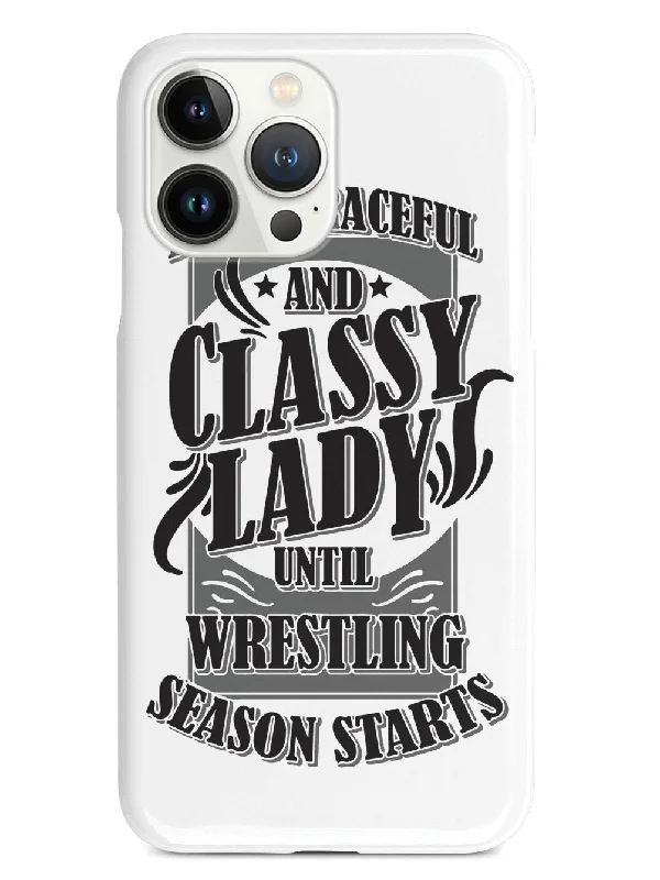 Classy Lady Until Wrestling Season Starts - White Case