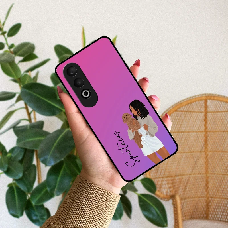 Customize Pet Name Glass Case For OnePlus