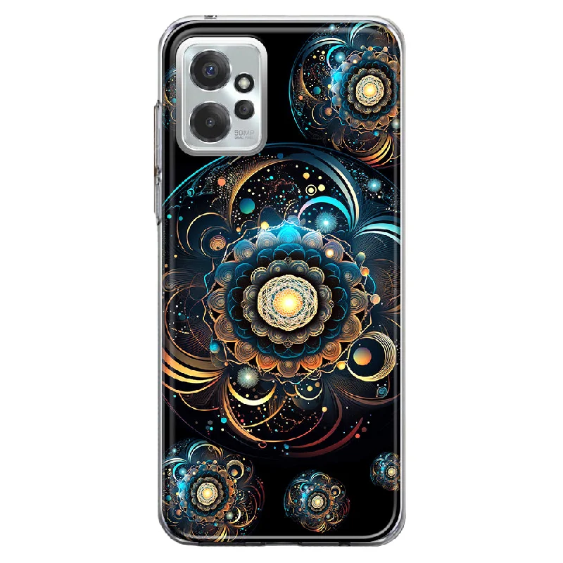 For Motorola Moto G Power 5G 2023 Mandala Geometry Abstract Multiverse Pattern Design Hybrid Protective Phone Case Cover