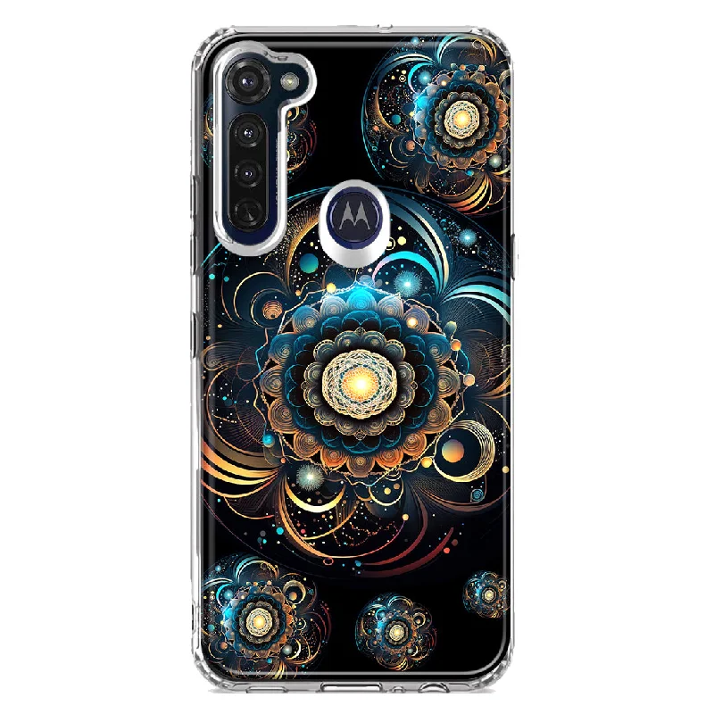 For Motorola Moto G Stylus Mandala Geometry Abstract Multiverse Pattern Design Hybrid Protective Phone Case Cover