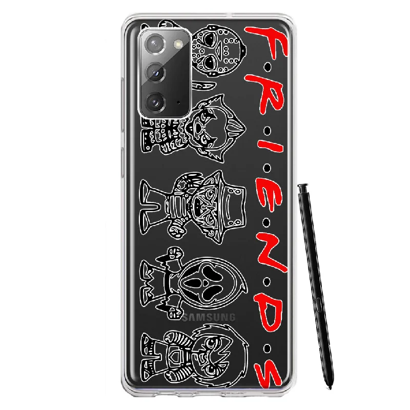 For Samsung Galaxy Note 20 Cute Halloween Spooky Horror Scary Characters Friends Design Hybrid Protective Phone Case Cover