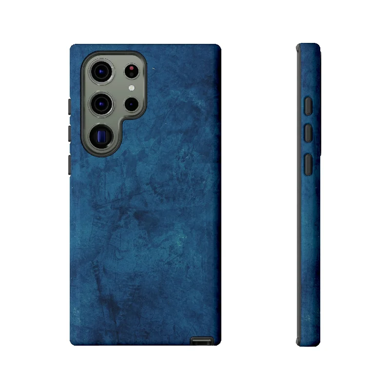 Grunge Navy Blue Android Case - Protective Phone Case