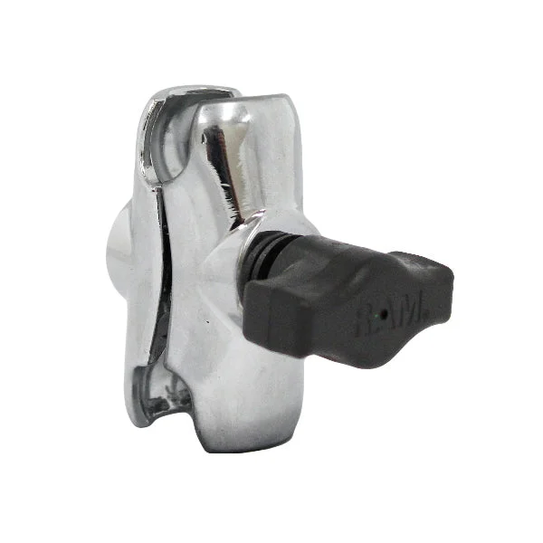 RAM Chrome Short Double Socket Arm for B Size 1" Balls (RAM-B-201-ACHU)