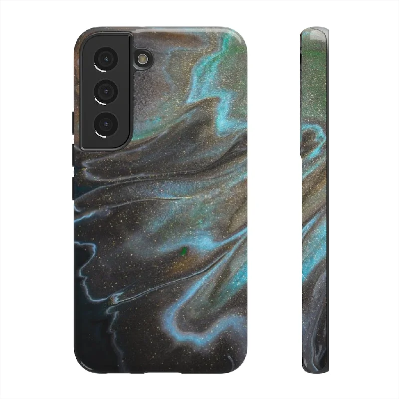 Smaragd Glitter Ink Art Android Case - Protective Phone Case