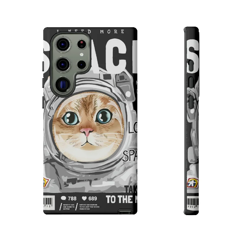 Space Cute Cat Android Case - Protective Phone Case