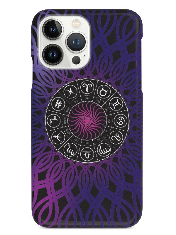 Zodiac Sign Circle - Black Case